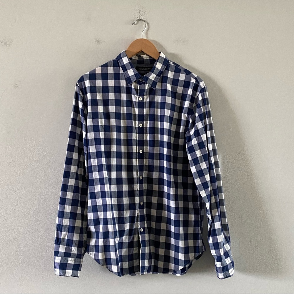 Banana Republic Gingham Button-up Shirt